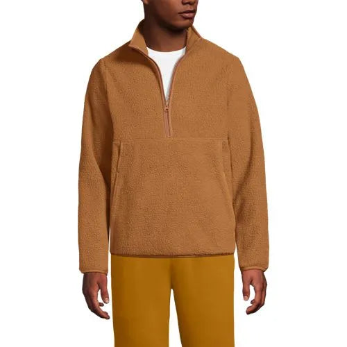 Men's Half Zip Sherpa Fleece Pullover