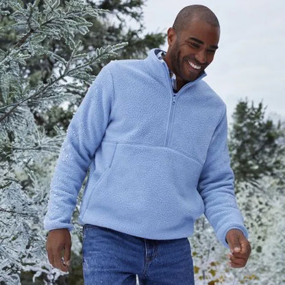 Men's Half Zip Sherpa Fleece Pullover