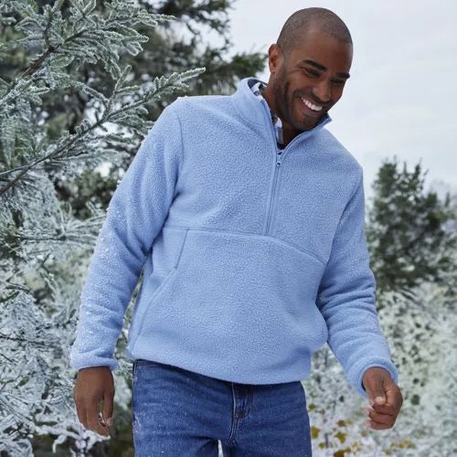 Men's Half Zip Sherpa Fleece Pullover