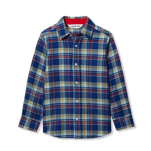 Boys Long Sleeve Poplin Shirt