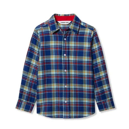 Boys Long Sleeve Poplin Shirt