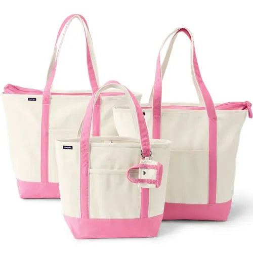4 Pack Canvas Pocket Tote Bundle