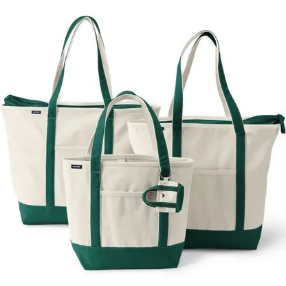 4 Pack Canvas Pocket Tote Bundle