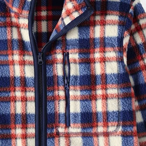 Men's Print Full Zip Sherpa Fleece Jacket