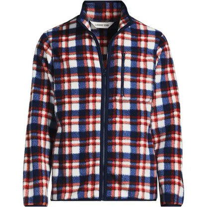 Men's Print Full Zip Sherpa Fleece Jacket