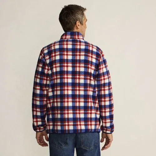 Men's Print Full Zip Sherpa Fleece Jacket