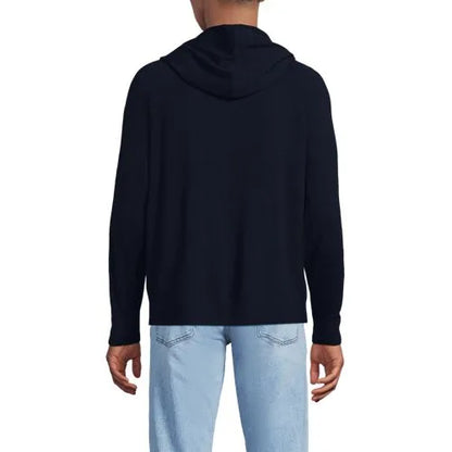 Men's Long Sleeve Washable Merino Pullover Hoodie