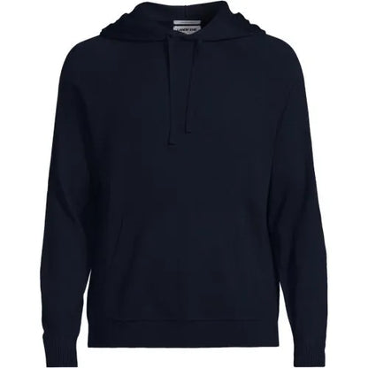 Men's Long Sleeve Washable Merino Pullover Hoodie