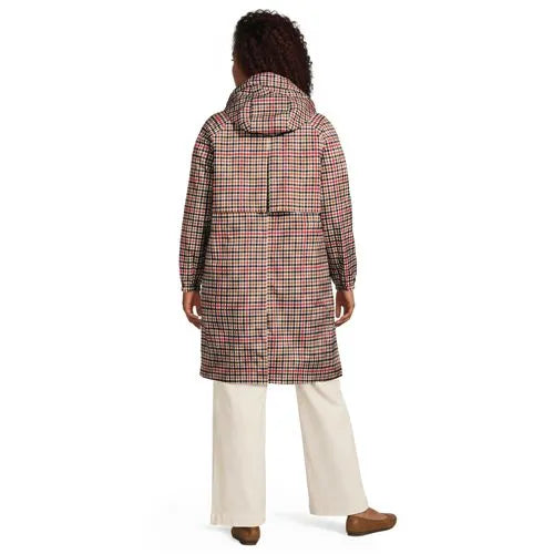 Women's Print Squall Packable Long Raincoat