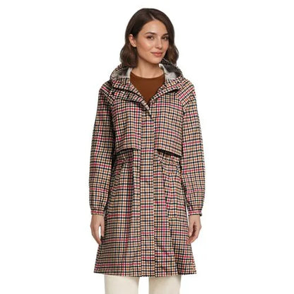Women's Print Squall Packable Long Raincoat