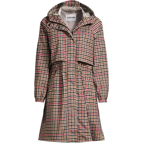 Women's Print Squall Packable Long Raincoat