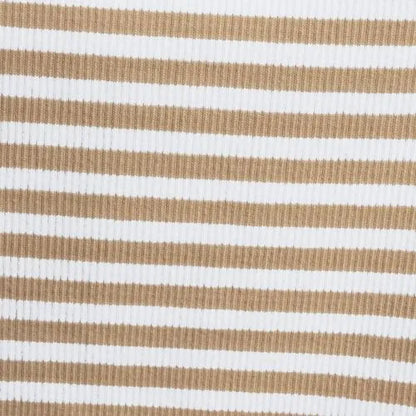 Women's Short Sleeve Crew Neck Micro Rib Mini Tee
