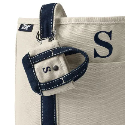 Pre-Monogrammed Letter A Micro Canvas Tote
