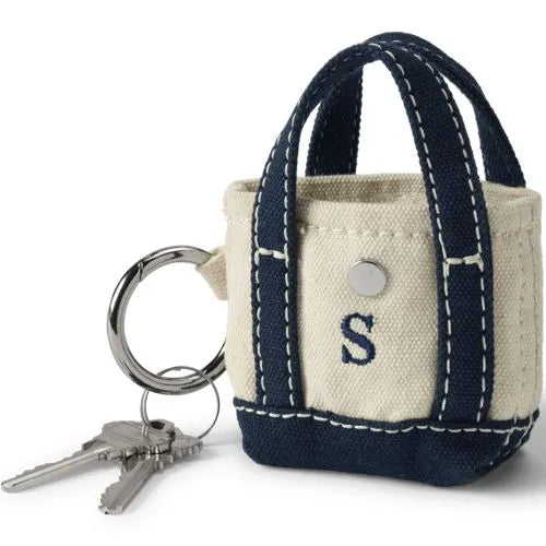 Pre-Monogrammed Letter A Micro Canvas Tote