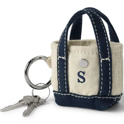 Pre-Monogrammed Letter A Micro Canvas Tote