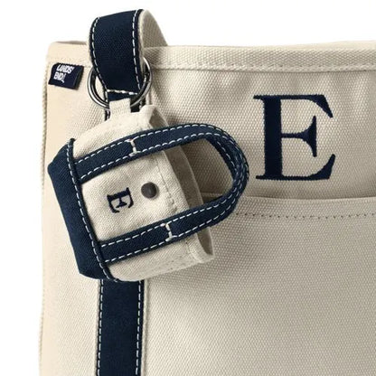 Pre-Monogrammed Letter A Micro Canvas Tote