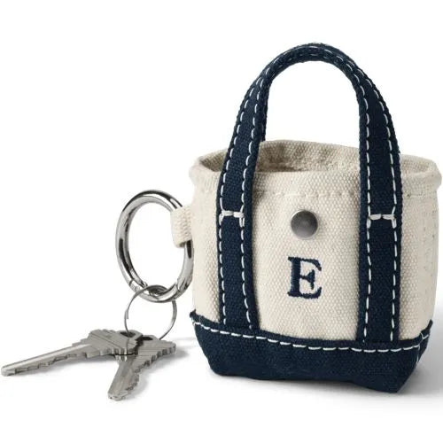 Pre-Monogrammed Letter A Micro Canvas Tote