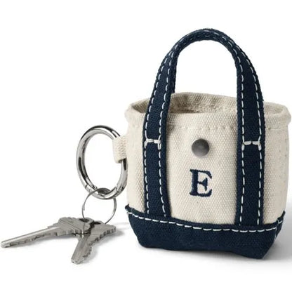 Pre-Monogrammed Letter A Micro Canvas Tote
