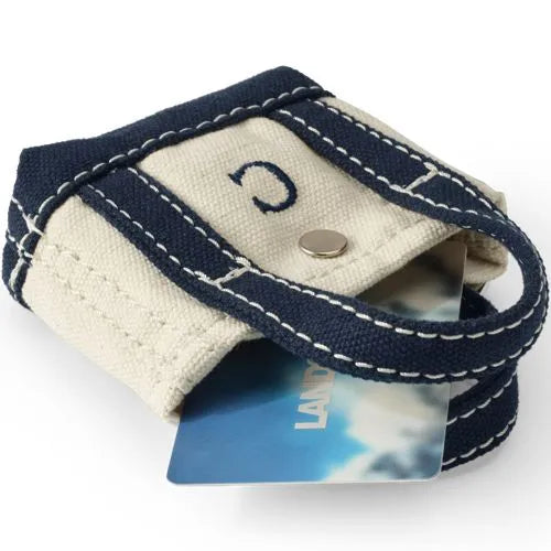 Pre-Monogrammed Letter A Micro Canvas Tote