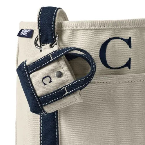 Pre-Monogrammed Letter A Micro Canvas Tote