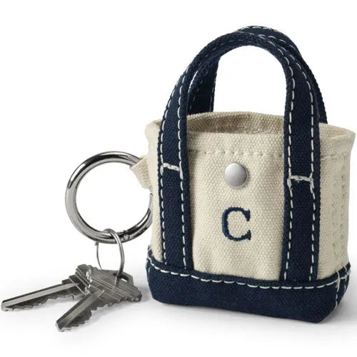 Pre-Monogrammed Letter A Micro Canvas Tote