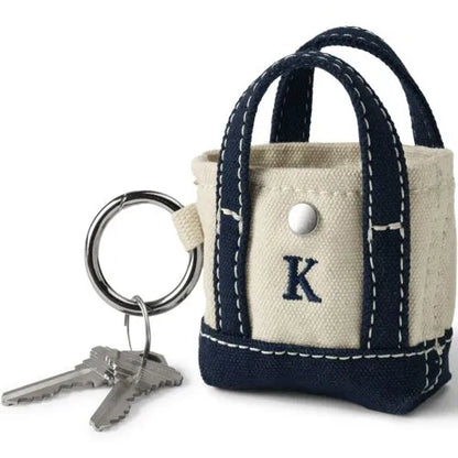 Pre-Monogrammed Letter A Micro Canvas Tote