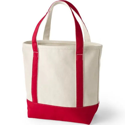 Pre-Monogrammed Letter A Canvas Tote Bag