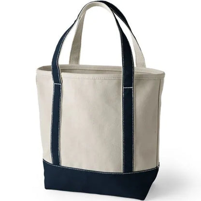 Pre-Monogrammed Letter A Canvas Tote Bag
