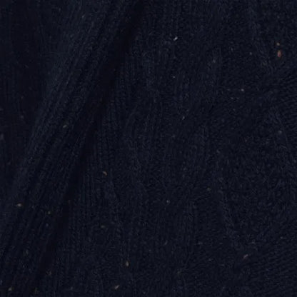 Men's Long Sleeve Cotton Blend Cable Shawl Cardigan