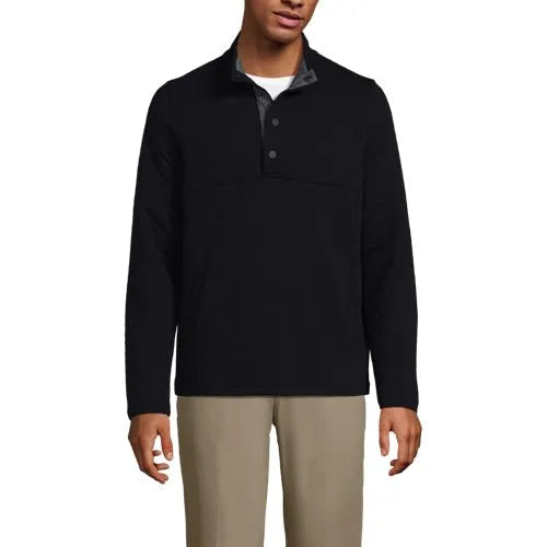 School Uniform Unisex Quilted Snapneck Pullover