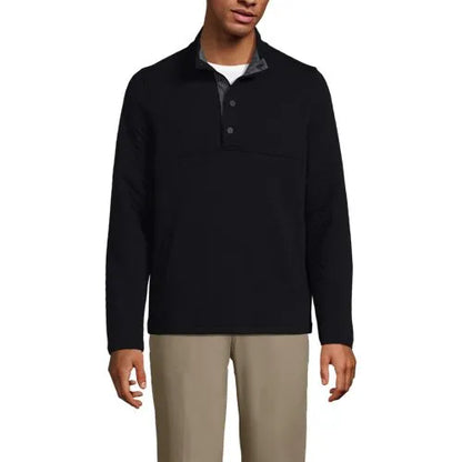 School Uniform Unisex Quilted Snapneck Pullover