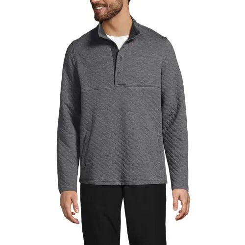 School Uniform Unisex Quilted Snapneck Pullover