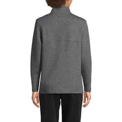 School Uniform Unisex Quilted Snapneck Pullover