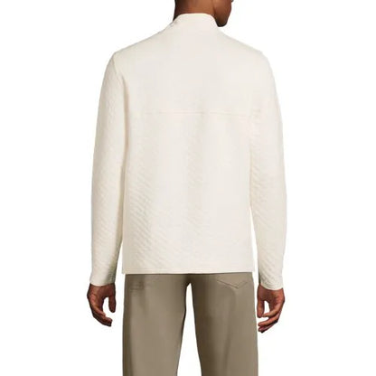 Unisex Quilted Snapneck Pullover