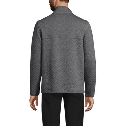 School Uniform Unisex Quilted Snapneck Pullover