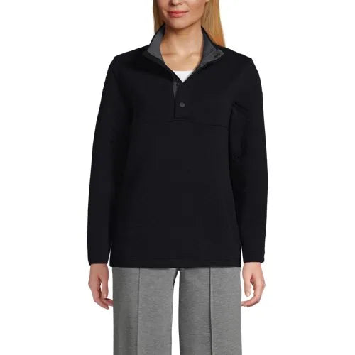 School Uniform Unisex Quilted Snapneck Pullover