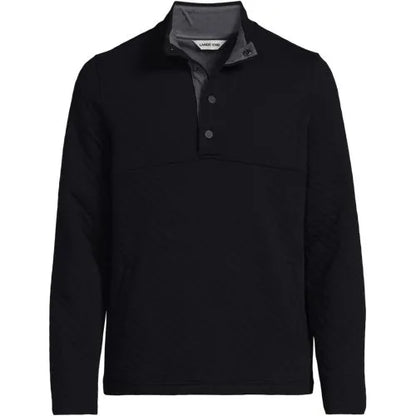 School Uniform Unisex Quilted Snapneck Pullover