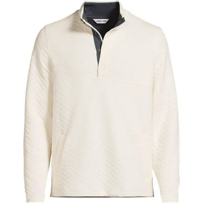 Unisex Quilted Snapneck Pullover