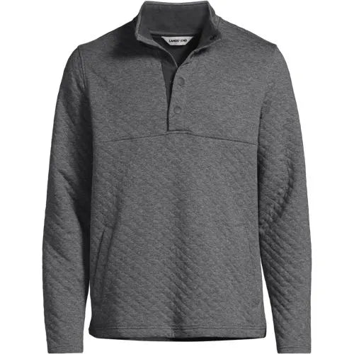 School Uniform Unisex Quilted Snapneck Pullover