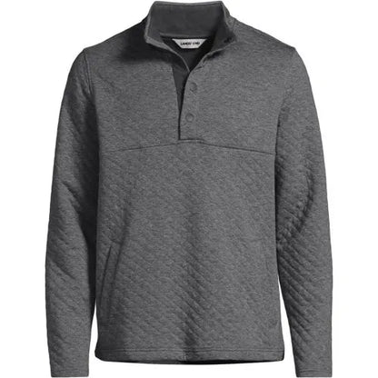 School Uniform Unisex Quilted Snapneck Pullover