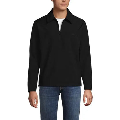 School Uniform Unisex Soft Shell Collared Half Zip Pullover Top