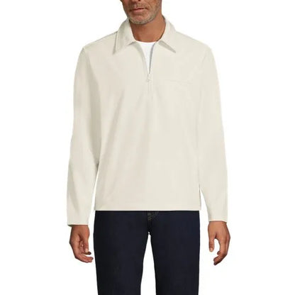 School Uniform Unisex Soft Shell Collared Half Zip Pullover Top