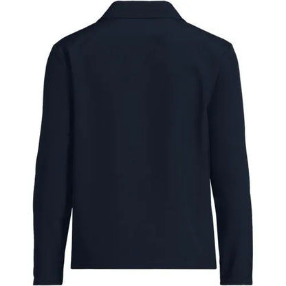 School Uniform Unisex Soft Shell Collared Half Zip Pullover Top
