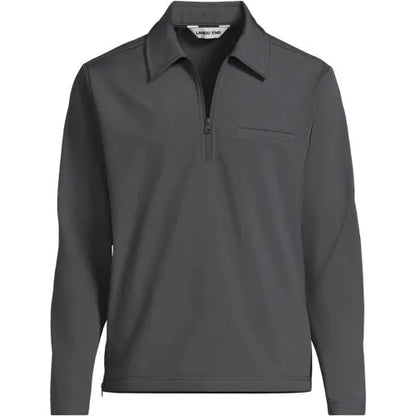 School Uniform Unisex Soft Shell Collared Half Zip Pullover Top