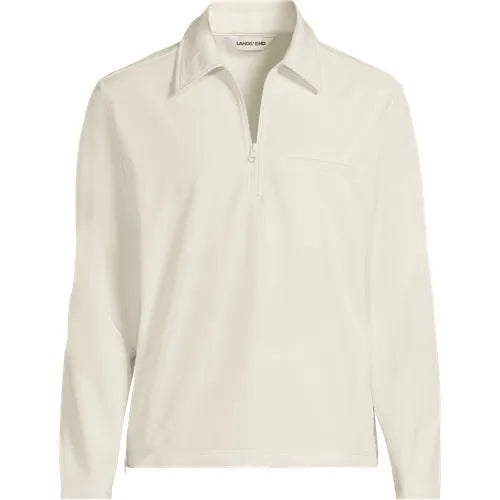 School Uniform Unisex Soft Shell Collared Half Zip Pullover Top