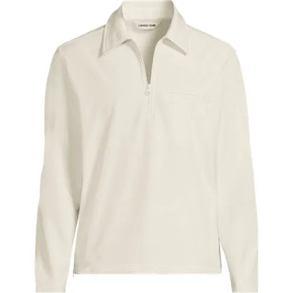 School Uniform Unisex Soft Shell Collared Half Zip Pullover Top