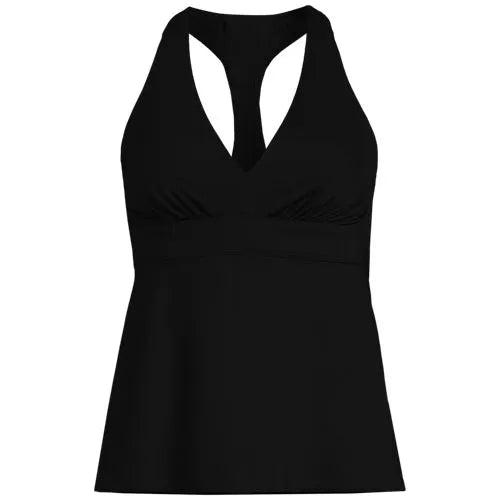 Women's V-neck Racerback Flutter Tankini