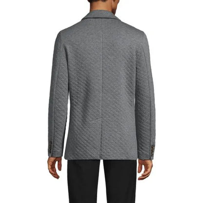 School Uniform Men's Quilted Two Button Blazer