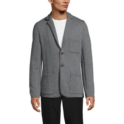 School Uniform Men's Quilted Two Button Blazer