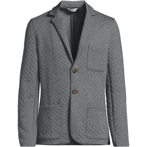 School Uniform Men's Quilted Two Button Blazer